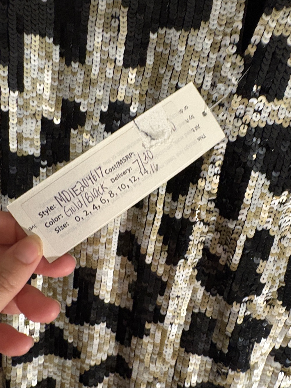 Aidan Mattox Black & Silver Sequin Leopard Shift Dress new with tags - Picture 7 of 7